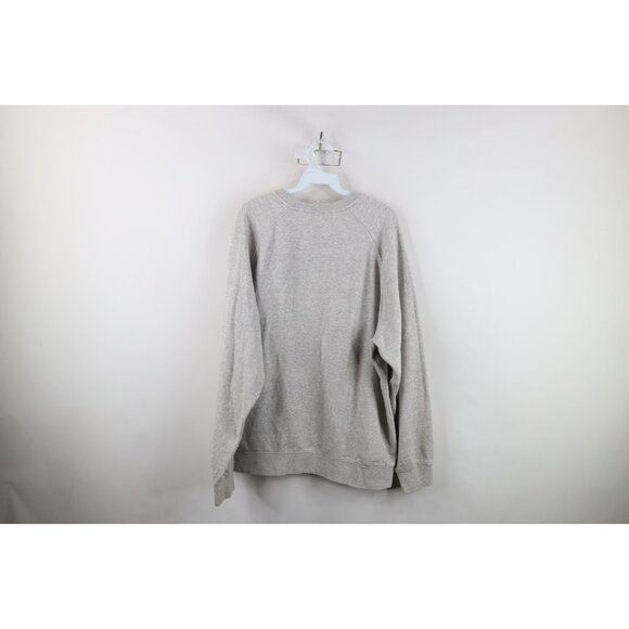 Vtg Y2K Nike Mens XL Travis Scott Mini Swoosh Crewneck Sweatshirt Heather Gray - Picture 11 of 13